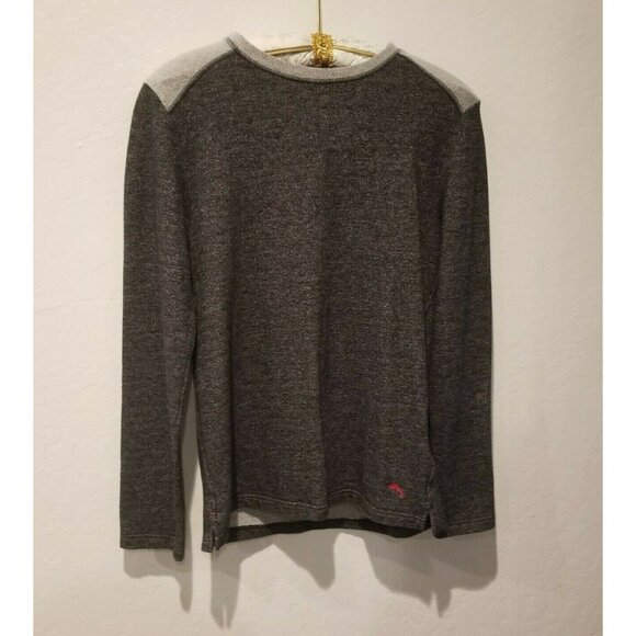 Tommy Bahama Mens Crew Neck Heather Gray Pullover Sweater Small Long Sleeve - Picture 1 of 8